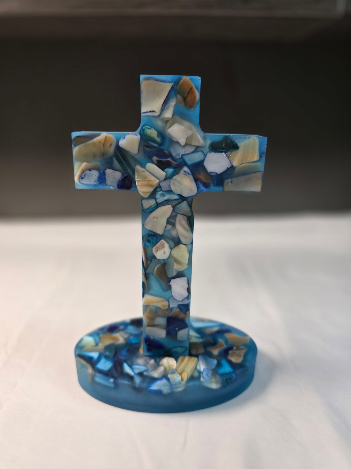 Handcrafted Mosaic Standing Cross