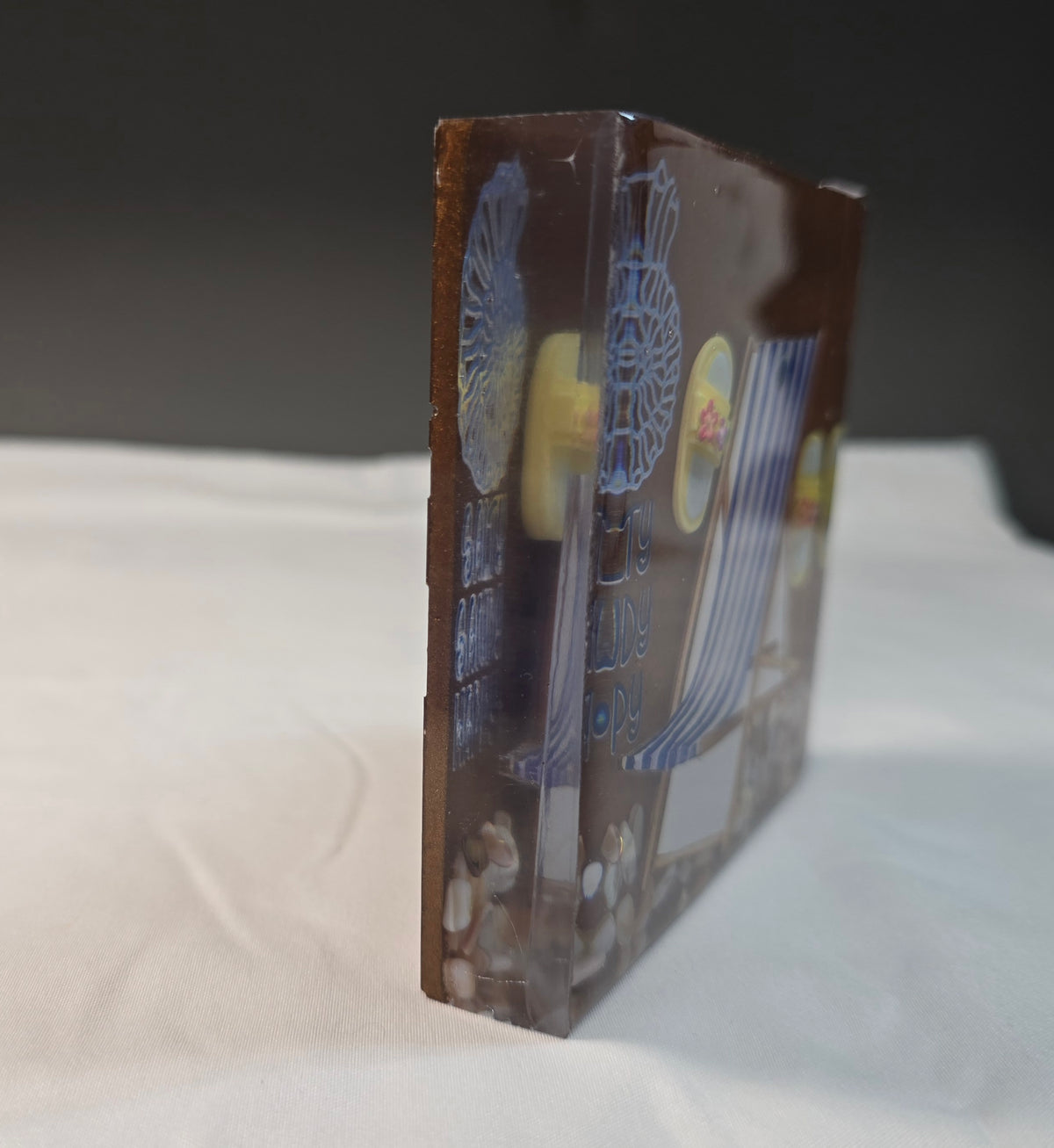Salty Sandy Happy Beach Scene Block