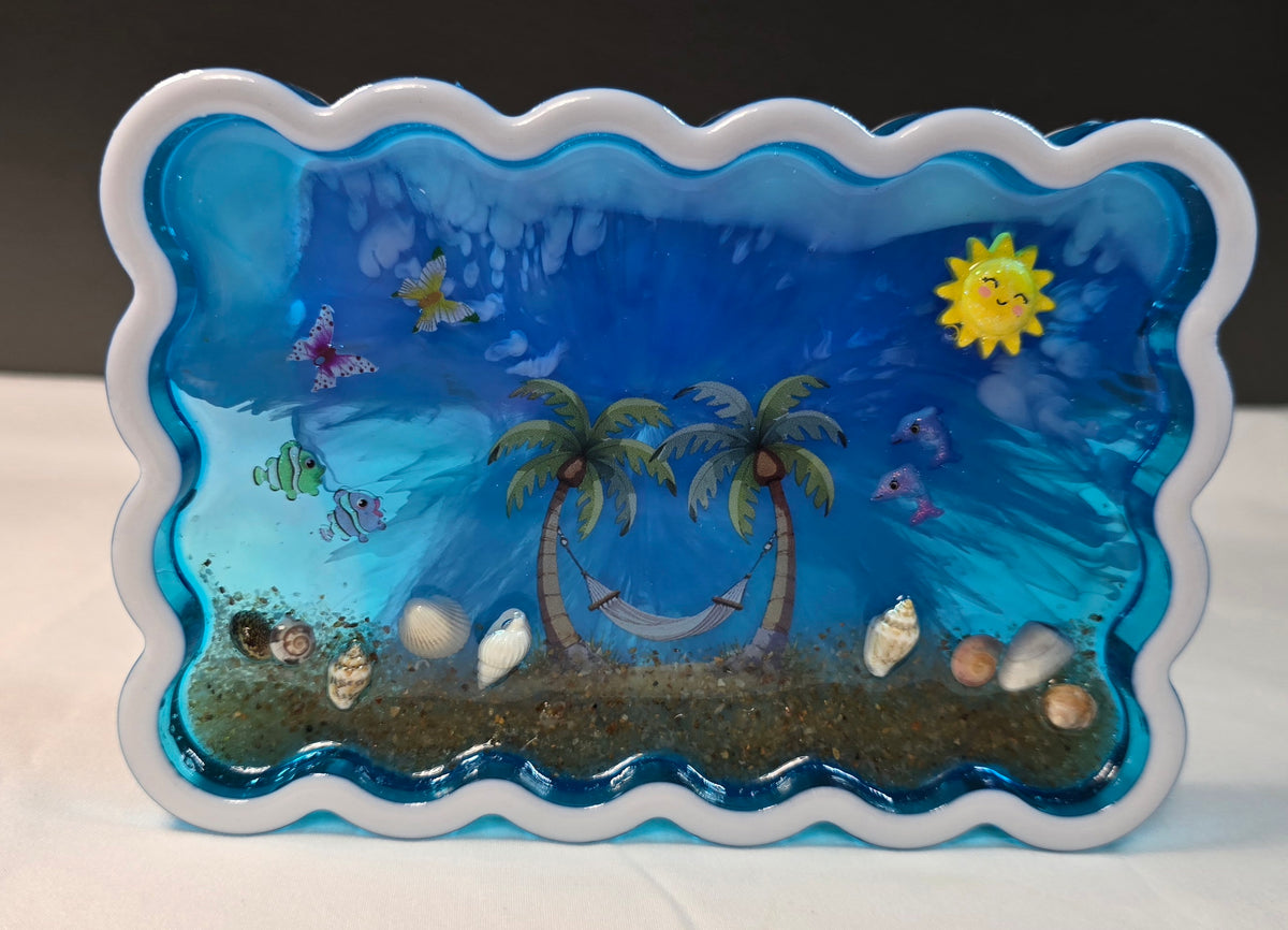 Beach Scene Resin Tray