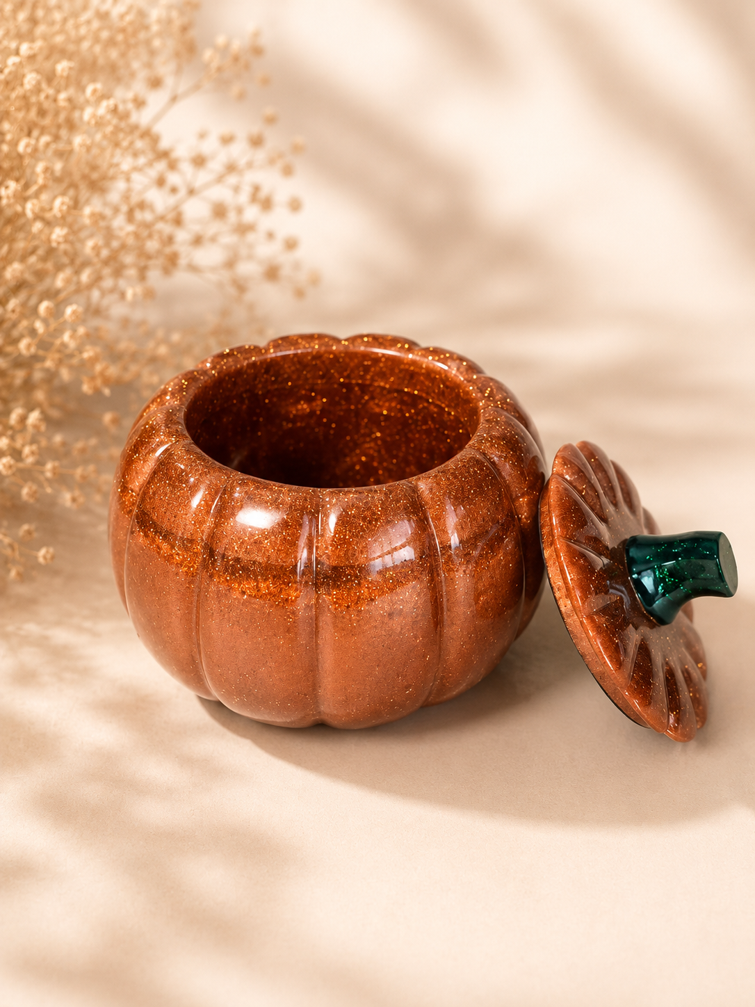 Pumpkin Jar (Glitter)