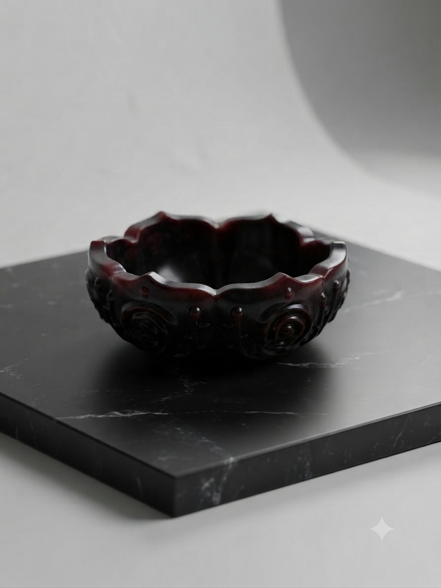 Dark Tones With Red Trinket Bowl