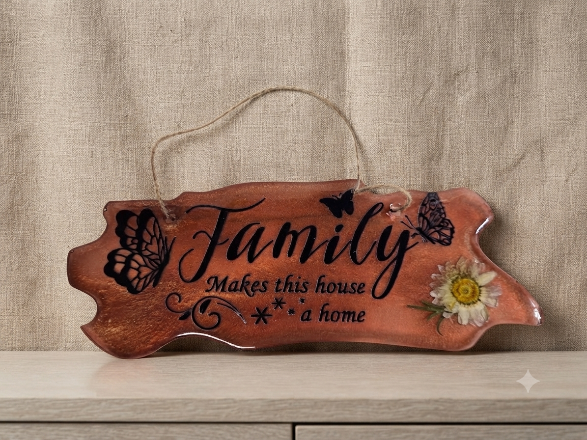"Family" Hanging Sign