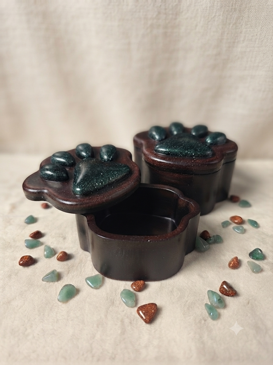 Paw Print Trinket Box