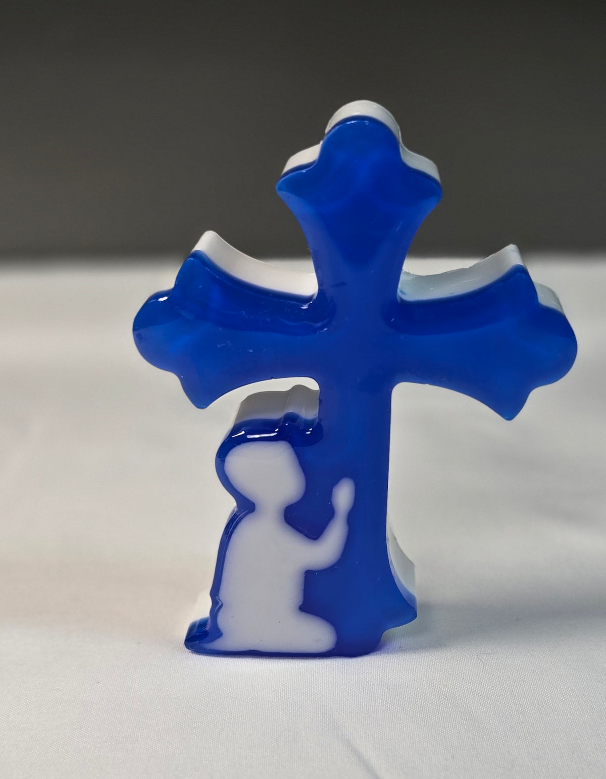 Praying Child Cross Blue (Boy)