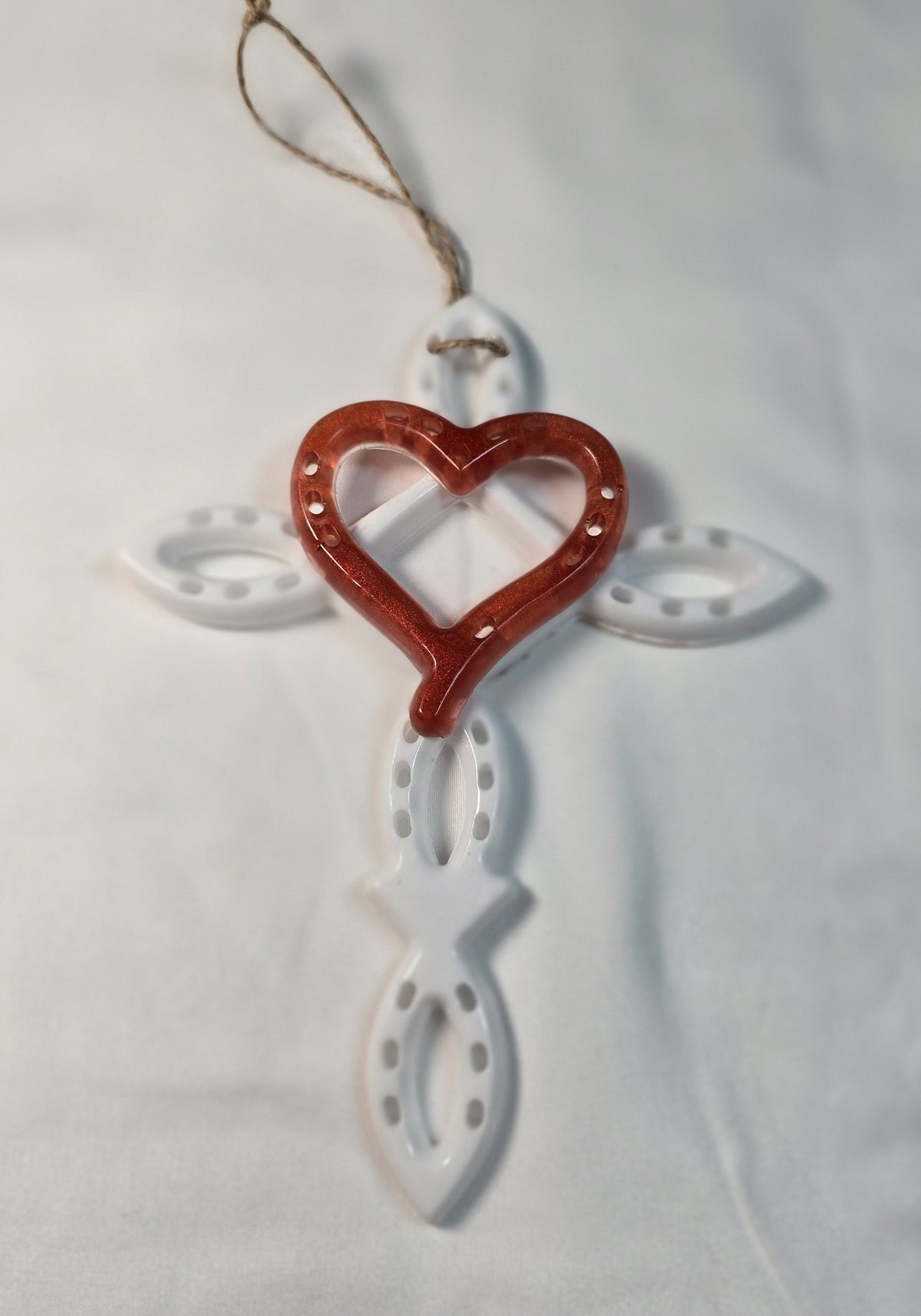 Horseshoe Cross Ornament