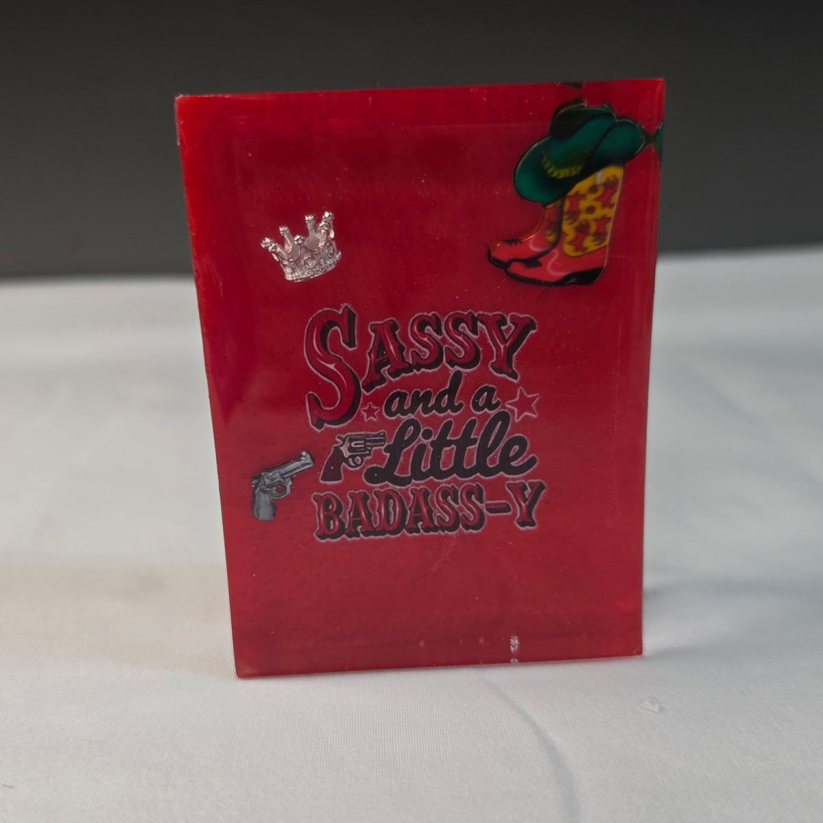 "Sassy And A Little Bad Ass-y" Magnet