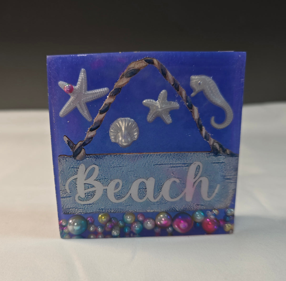 Beach Scene Stand Alone Plaque