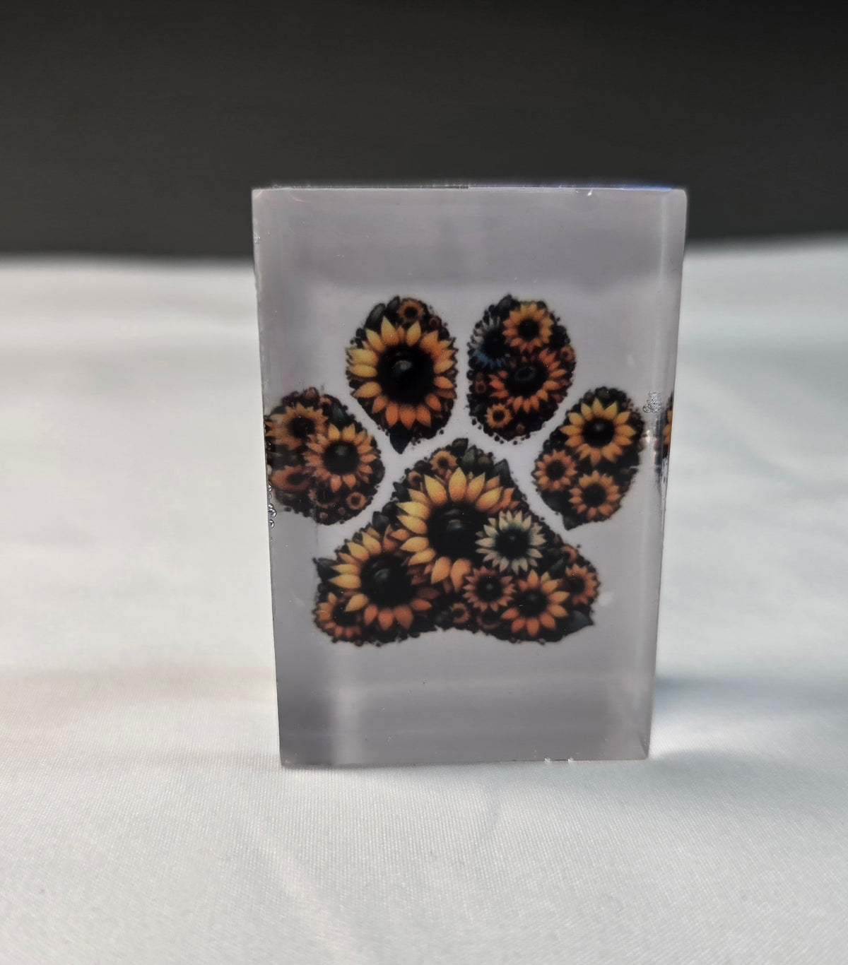 Sunflowet Dog Print Block