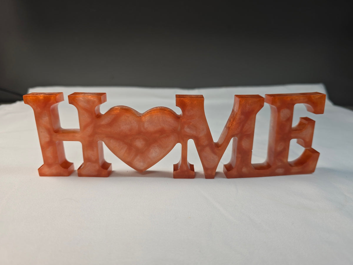 "Home" Resin Word Sign